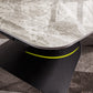 Glam Adjustable Height Coffee Table Slate Cross Legs Cocktail Table Clearhalo 'Coffee & Accent Tables' 'Coffee Tables' 'coffee_tables' 'furn' 'furn_coffee_tables' 'Furniture' 'Living Room Furniture' 6620389