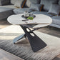 Glam Adjustable Height Coffee Table Slate Cross Legs Cocktail Table Clearhalo 'Coffee & Accent Tables' 'Coffee Tables' 'coffee_tables' 'furn' 'furn_coffee_tables' 'Furniture' 'Living Room Furniture' 6620392