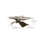 Glam Adjustable Height Coffee Table Slate Cross Legs Cocktail Table Clearhalo 'Coffee & Accent Tables' 'Coffee Tables' 'coffee_tables' 'furn' 'furn_coffee_tables' 'Furniture' 'Living Room Furniture' 6620397