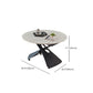 Glam Adjustable Height Coffee Table Slate Cross Legs Cocktail Table Clearhalo 'Coffee & Accent Tables' 'Coffee Tables' 'coffee_tables' 'furn' 'furn_coffee_tables' 'Furniture' 'Living Room Furniture' 6620401