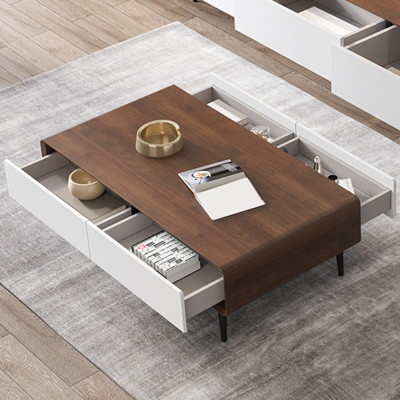 15"H Contemporary Coffee Table Single Coffee Cocktail Table with Storage Clearhalo 'Coffee & Accent Tables' 'Coffee Tables' 'coffee_tables' 'furn' 'furn_coffee_tables' 'Furniture' 'Living Room Furniture' 6620409