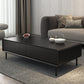 15"H Contemporary Coffee Table Single Coffee Cocktail Table with Storage Black Clearhalo 'Coffee & Accent Tables' 'Coffee Tables' 'coffee_tables' 'furn' 'furn_coffee_tables' 'Furniture' 'Living Room Furniture' 6620411
