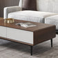 15"H Contemporary Coffee Table Single Coffee Cocktail Table with Storage Clearhalo 'Coffee & Accent Tables' 'Coffee Tables' 'coffee_tables' 'furn' 'furn_coffee_tables' 'Furniture' 'Living Room Furniture' 6620415