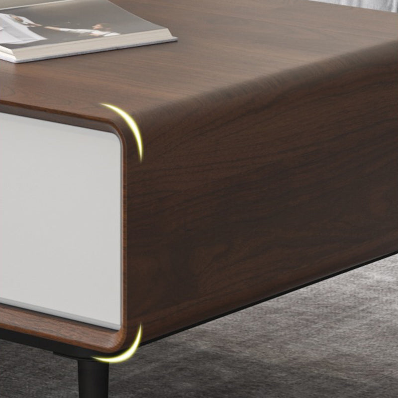 15"H Contemporary Coffee Table Single Coffee Cocktail Table with Storage Clearhalo 'Coffee & Accent Tables' 'Coffee Tables' 'coffee_tables' 'furn' 'furn_coffee_tables' 'Furniture' 'Living Room Furniture' 6620416