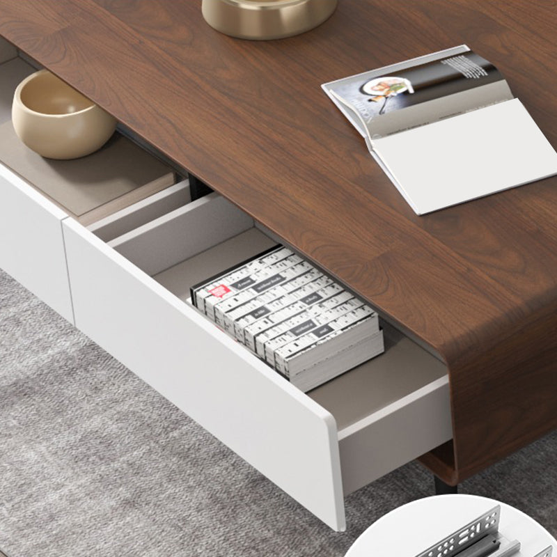 15"H Contemporary Coffee Table Single Coffee Cocktail Table with Storage Clearhalo 'Coffee & Accent Tables' 'Coffee Tables' 'coffee_tables' 'furn' 'furn_coffee_tables' 'Furniture' 'Living Room Furniture' 6620417