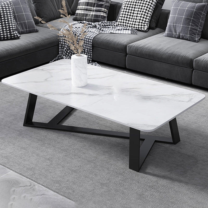 17"H Contemporary Coffee Table Single Slate Coffee Cocktail Table Clearhalo 'Coffee & Accent Tables' 'Coffee Tables' 'coffee_tables' 'furn' 'furn_coffee_tables' 'Furniture' 'Living Room Furniture' 6620446