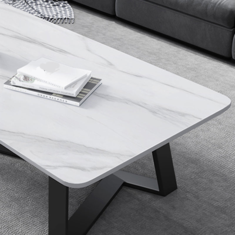 17"H Contemporary Coffee Table Single Slate Coffee Cocktail Table Clearhalo 'Coffee & Accent Tables' 'Coffee Tables' 'coffee_tables' 'furn' 'furn_coffee_tables' 'Furniture' 'Living Room Furniture' 6620451