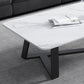 17"H Contemporary Coffee Table Single Slate Coffee Cocktail Table Clearhalo 'Coffee & Accent Tables' 'Coffee Tables' 'coffee_tables' 'furn' 'furn_coffee_tables' 'Furniture' 'Living Room Furniture' 6620452