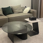 Ensemble de table basse sur pied en verre de table basse ronde moderne