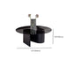 Ensemble de table basse sur pied en verre de table basse ronde moderne