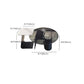 Ensemble de table basse sur pied en verre de table basse ronde moderne