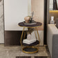 Luxurious Metal Side Table Round Frame Sofa Side Accent Table