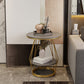 Luxurious Metal Side Table Round Frame Sofa Side Accent Table