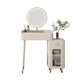 Tavolo da vanità in ardesia sgabello set da vanità bianco con specchio delle luci