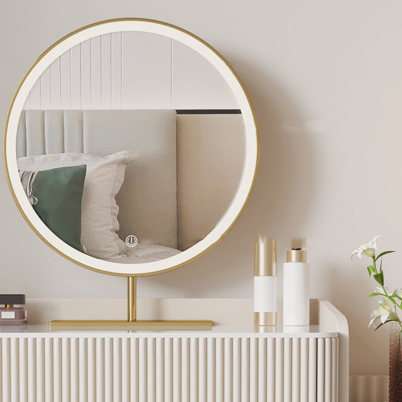 Tavolo da vanità in ardesia sgabello set da vanità bianco con specchio delle luci