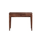 2 Drawer & Jewelry Vanity Desk Brown Wood Makeup Vanity Desk Clearhalo 'Bedroom Furniture' 'furn' 'furn_makeup_vanities' 'Furniture' 'Makeup Vanities' 'makeup_vanities' 6620954
