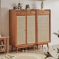 Mid-Century Modern Rectangle Storage Cabinet Natural Finish Accent Cabinet Clearhalo 'Cabinets & Chests' 'cabinets_chests' 'furn' 'furn_cabinets_chests' 'Furniture' 'Living Room Furniture' 6620984