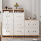 Knobs Storage Cabinet Square Straight Legs Wood Chest With Doors Clearhalo 'Cabinets & Chests' 'cabinets_chests' 'furn' 'furn_cabinets_chests' 'Furniture' 'Living Room Furniture' 6621002
