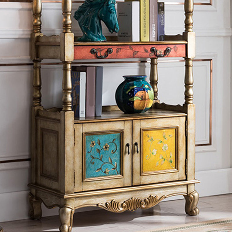 Industrial Rubberwood Chest with Doors Storage Cabinet with Shelves Clearhalo 'Cabinets & Chests' 'cabinets_chests' 'furn' 'furn_cabinets_chests' 'Furniture' 'Living Room Furniture' 6621041