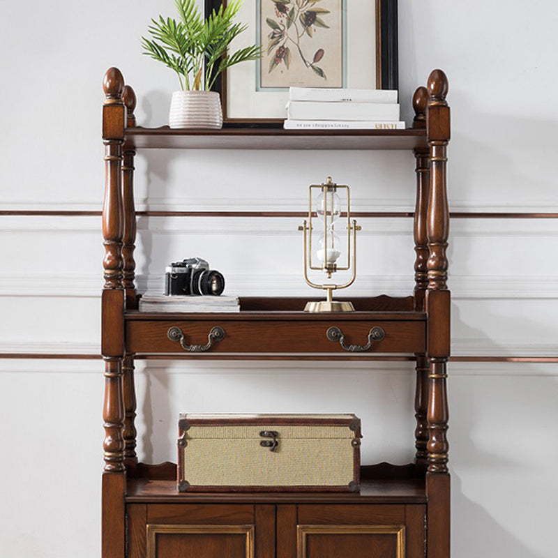 Industrial Rubberwood Chest with Doors Storage Cabinet with Shelves Clearhalo 'Cabinets & Chests' 'cabinets_chests' 'furn' 'furn_cabinets_chests' 'Furniture' 'Living Room Furniture' 6621042