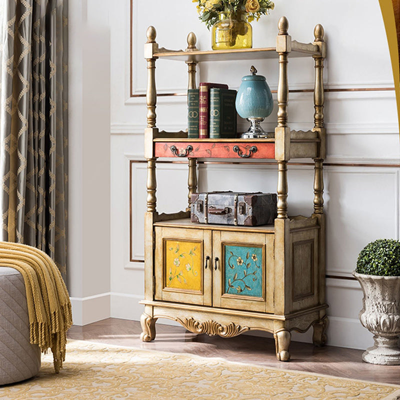 Industrial Rubberwood Chest with Doors Storage Cabinet with Shelves Clearhalo 'Cabinets & Chests' 'cabinets_chests' 'furn' 'furn_cabinets_chests' 'Furniture' 'Living Room Furniture' 6621044