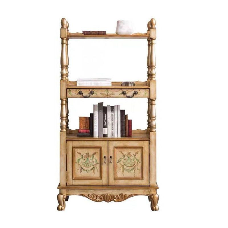 Industrial Rubberwood Chest with Doors Storage Cabinet with Shelves Clearhalo 'Cabinets & Chests' 'cabinets_chests' 'furn' 'furn_cabinets_chests' 'Furniture' 'Living Room Furniture' 6621045