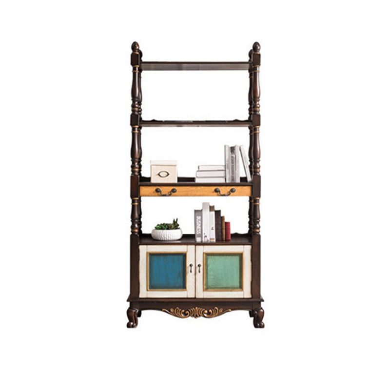 Industrial Rubberwood Chest with Doors Storage Cabinet with Shelves Clearhalo 'Cabinets & Chests' 'cabinets_chests' 'furn' 'furn_cabinets_chests' 'Furniture' 'Living Room Furniture' 6621047