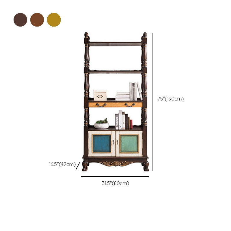 Industrial Rubberwood Chest with Doors Storage Cabinet with Shelves Clearhalo 'Cabinets & Chests' 'cabinets_chests' 'furn' 'furn_cabinets_chests' 'Furniture' 'Living Room Furniture' 6621051