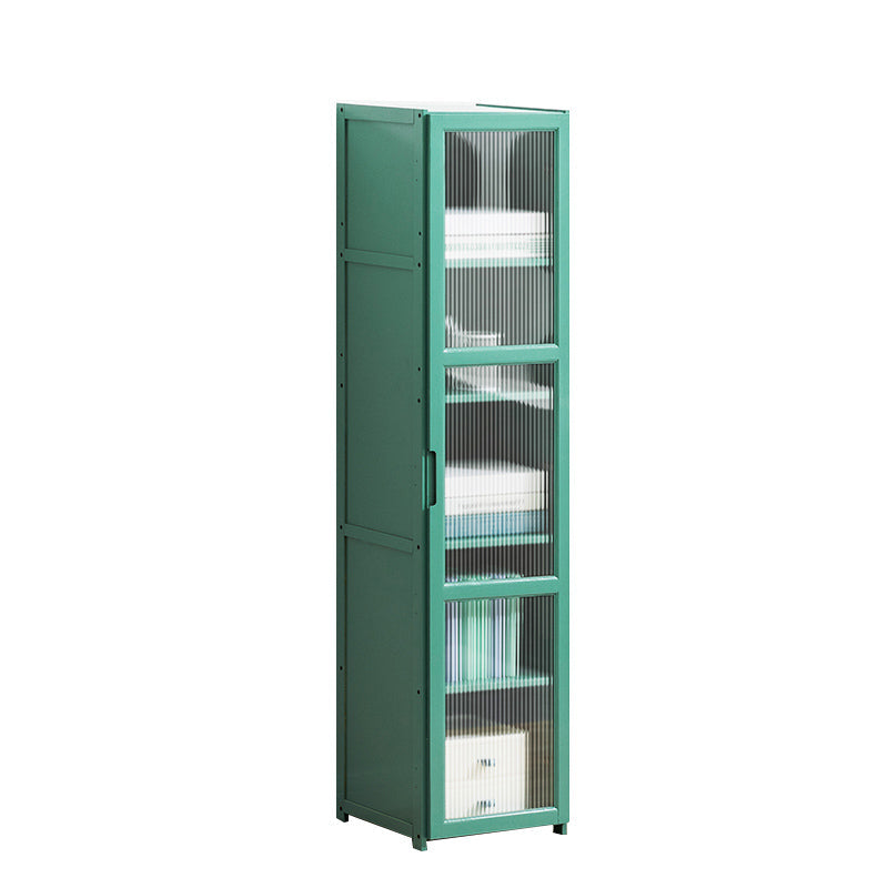 Mid-Century Modern Accent Cabinet Rectangle Straight Legs Storage Cabinet 11.8"L x 11.8"W x 50"H Green Clearhalo 'Cabinets & Chests' 'cabinets_chests' 'furn' 'furn_cabinets_chests' 'Furniture' 'Living Room Furniture' 6621057