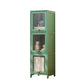 Mid-Century Modern Accent Cabinet Rectangle Straight Legs Storage Cabinet 12"L x 13"W x 41"H Green Clearhalo 'Cabinets & Chests' 'cabinets_chests' 'furn' 'furn_cabinets_chests' 'Furniture' 'Living Room Furniture' 6621062