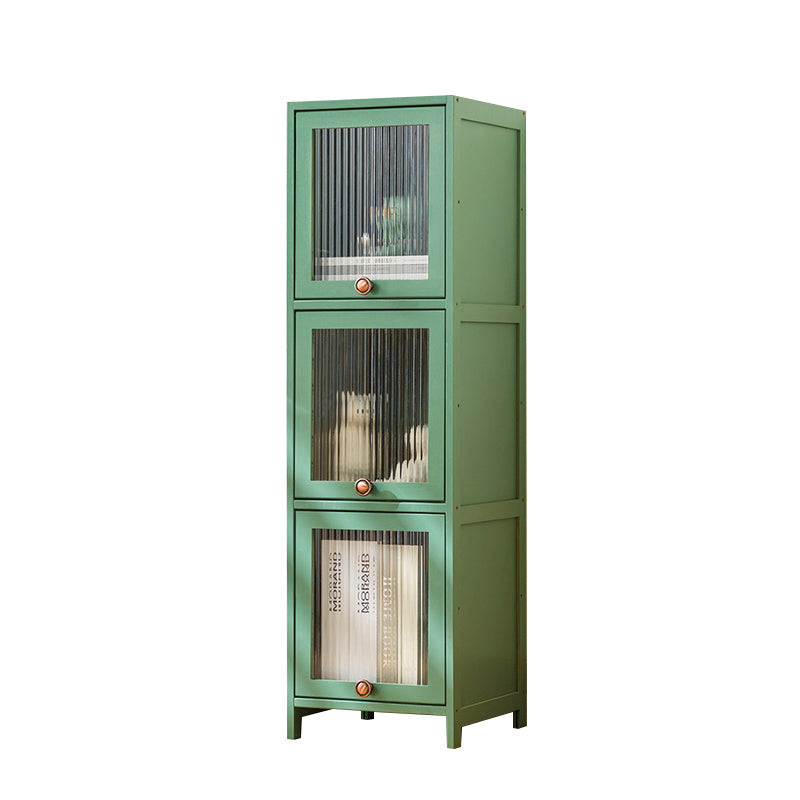 Mid-Century Modern Accent Cabinet Rectangle Straight Legs Storage Cabinet 12"L x 13"W x 41"H Green Clearhalo 'Cabinets & Chests' 'cabinets_chests' 'furn' 'furn_cabinets_chests' 'Furniture' 'Living Room Furniture' 6621062