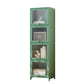 Mid-Century Modern Accent Cabinet Rectangle Straight Legs Storage Cabinet 16"L x 13"W x 55"H Green Clearhalo 'Cabinets & Chests' 'cabinets_chests' 'furn' 'furn_cabinets_chests' 'Furniture' 'Living Room Furniture' 6621068