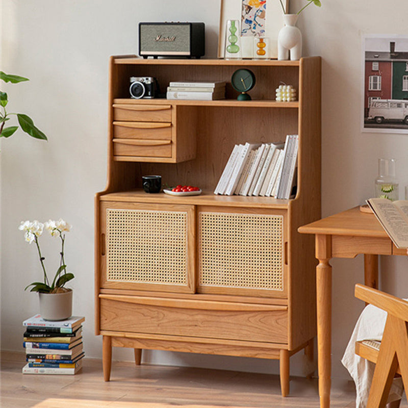 Mid-Century Modern Rectangle Storage Cabinet Solid Wood Accent Cabinet Clearhalo 'Cabinets & Chests' 'cabinets_chests' 'furn' 'furn_cabinets_chests' 'Furniture' 'Living Room Furniture' 6621101