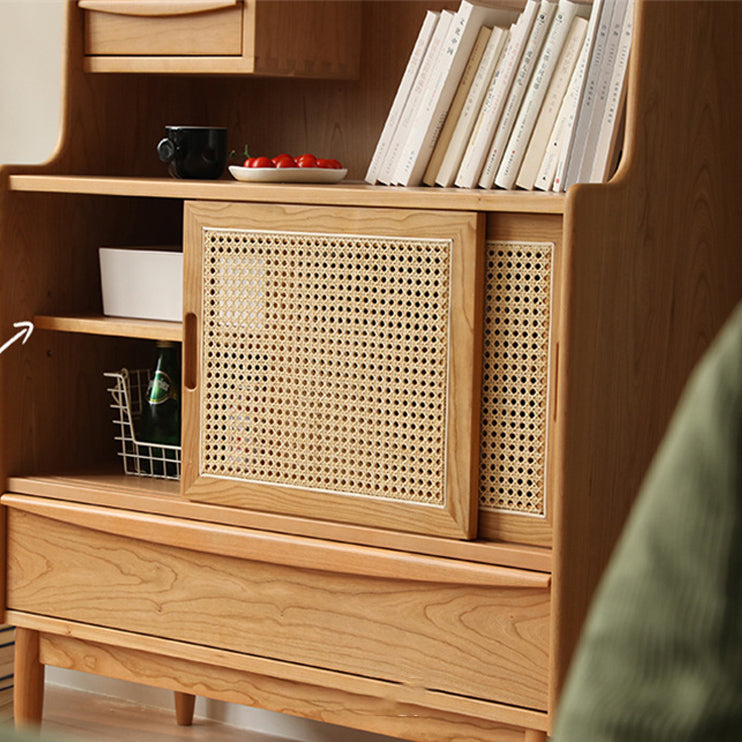 Mid-Century Modern Rectangle Storage Cabinet Solid Wood Accent Cabinet Clearhalo 'Cabinets & Chests' 'cabinets_chests' 'furn' 'furn_cabinets_chests' 'Furniture' 'Living Room Furniture' 6621105