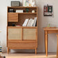 Mid-Century Modern Rectangle Storage Cabinet Solid Wood Accent Cabinet Clearhalo 'Cabinets & Chests' 'cabinets_chests' 'furn' 'furn_cabinets_chests' 'Furniture' 'Living Room Furniture' 6621110