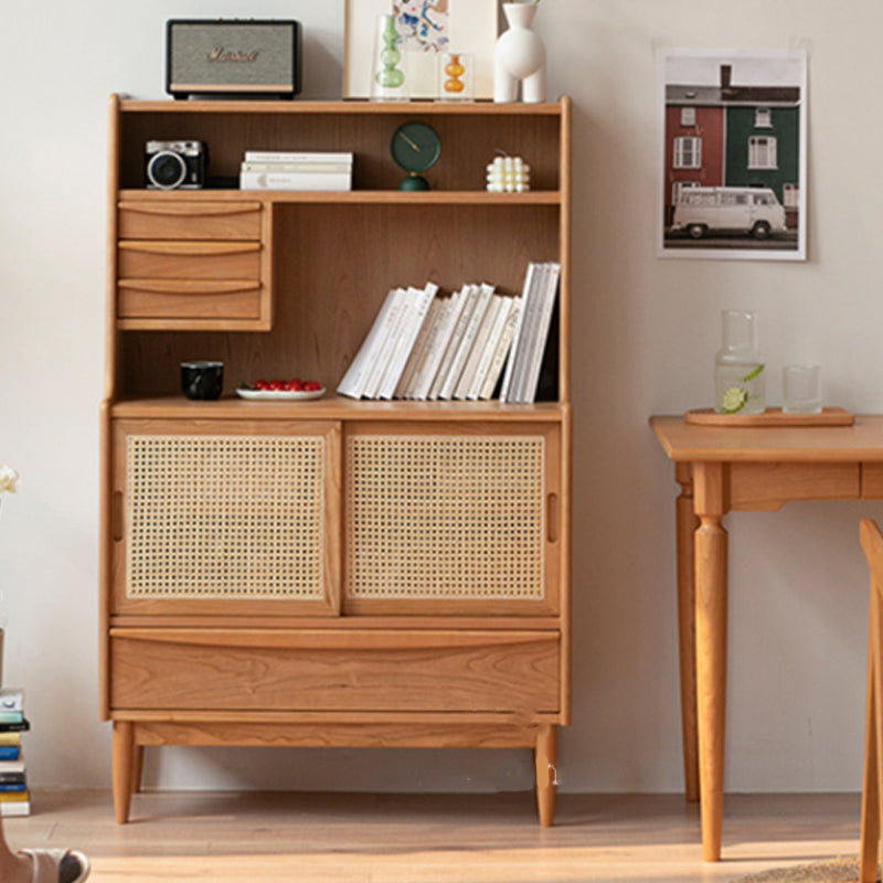 Mid-Century Modern Rectangle Storage Cabinet Solid Wood Accent Cabinet Clearhalo 'Cabinets & Chests' 'cabinets_chests' 'furn' 'furn_cabinets_chests' 'Furniture' 'Living Room Furniture' 6621110