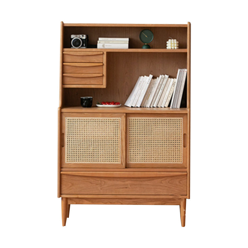 Mid-Century Modern Rectangle Storage Cabinet Solid Wood Accent Cabinet Clearhalo 'Cabinets & Chests' 'cabinets_chests' 'furn' 'furn_cabinets_chests' 'Furniture' 'Living Room Furniture' 6621111