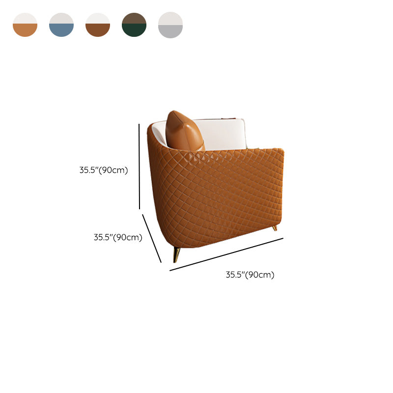 Cuscini di divano braccio smoking glam divano in pelle genuina con gambe