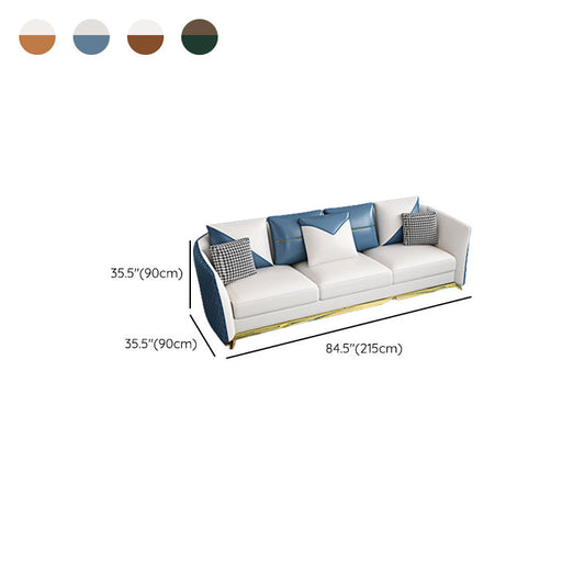 Kissentuxedo Armsofa Glam Echtes Ledersofa mit Beinen