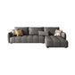 32"H Mid-Century Modern Sectional Sofa Leather Stain-Resistant Sleeper Sectional Tech Cloth Right Clearhalo 'furn' 'furn_sectionals' 'Furniture' 'Living Room Furniture' 'Sectionals' 6621160