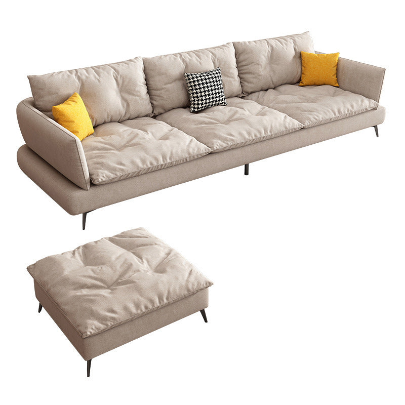 Sofá de la sala escandinava Sofá Cophos de brazo acampanado asiento de tela