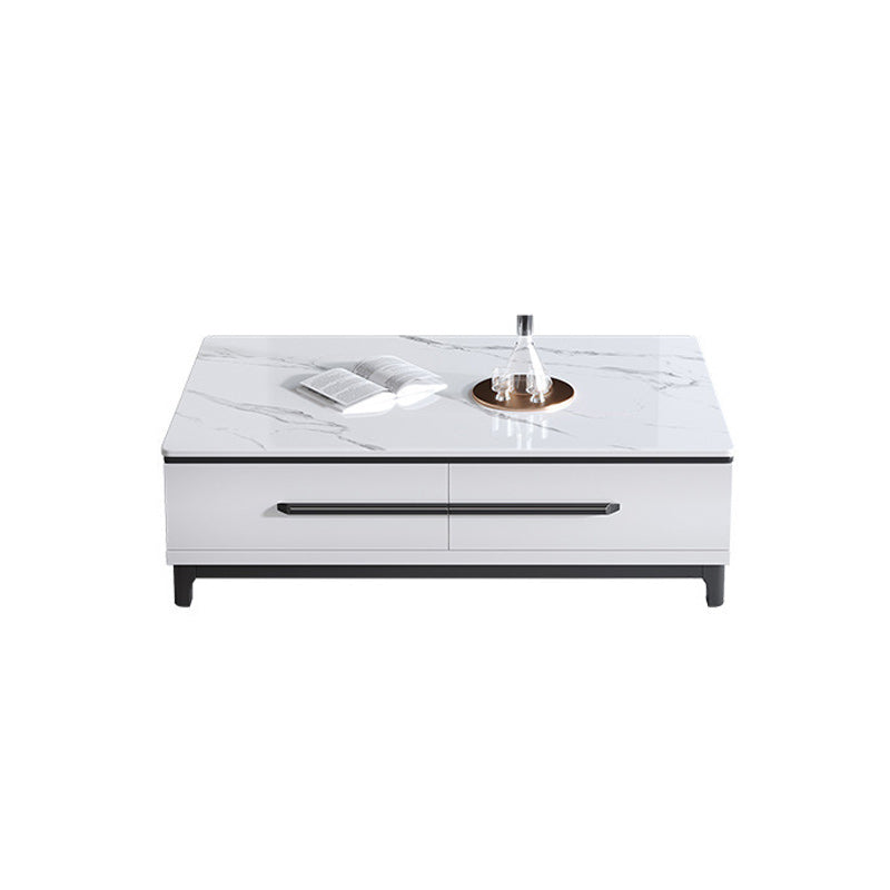 Contemporary Slate Coffee Table Single Rectangle Coffee Table with Storage Clearhalo 'Coffee & Accent Tables' 'Coffee Tables' 'coffee_tables' 'furn' 'furn_coffee_tables' 'Furniture' 'Living Room Furniture' 6621274