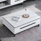 Contemporary Slate Coffee Table Single Rectangle Coffee Table with Storage White Clearhalo 'Coffee & Accent Tables' 'Coffee Tables' 'coffee_tables' 'furn' 'furn_coffee_tables' 'Furniture' 'Living Room Furniture' 6621277