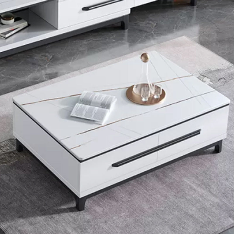 Contemporary Slate Coffee Table Single Rectangle Coffee Table with Storage Clearhalo 'Coffee & Accent Tables' 'Coffee Tables' 'coffee_tables' 'furn' 'furn_coffee_tables' 'Furniture' 'Living Room Furniture' 6621280