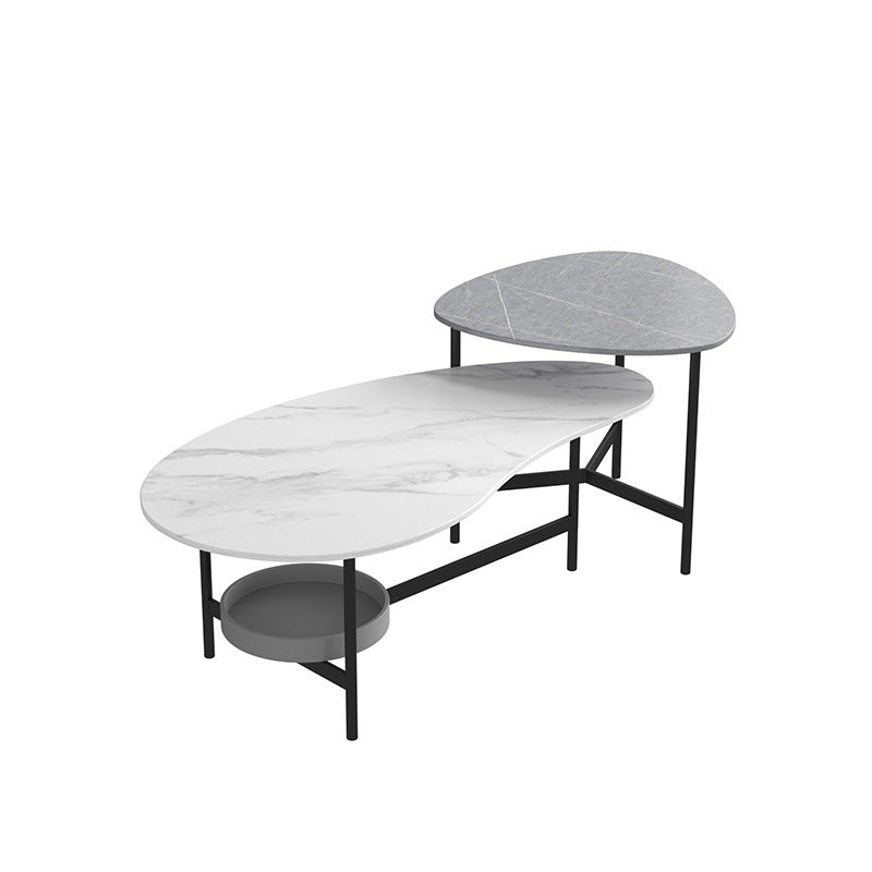 Table de cocktail contemporaine Table de cocktail basse en fausse pierre