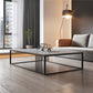 Contemporary Slate Frame Coffee Table Standard Single Cocktail Table
