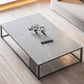 Contemporary Slate Frame Coffee Table Standard Single Cocktail Table