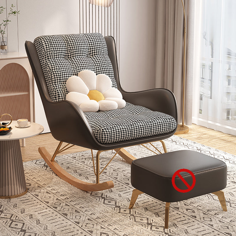 Chaise de culbuteur rembourrée rembourrée contemporaine