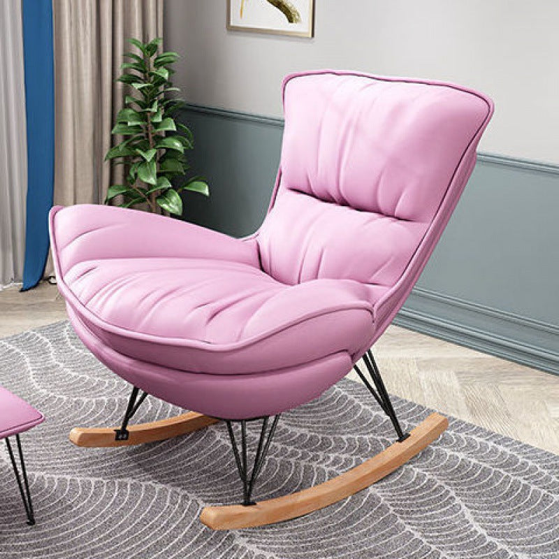 Chaise canapé de loisirs chaise de salon à tissu simple