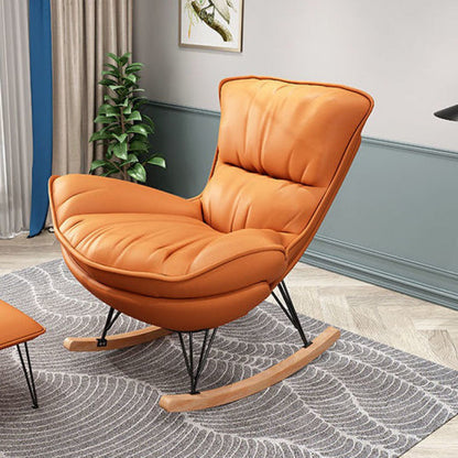 Chaise canapé de loisirs chaise de salon à tissu simple